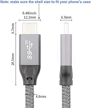 USB C da USB C Video Kabla, QCEs USB C 3.2 Gen 2 Kablovsku 5Ft 4K Monitoru dine Kejbl, 20Gbps Prijenos Podataka