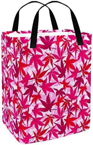 Kapotofu Veš Korpu sa Podnijeti, Japanski Bojama Roze Maple Leaf Obrazac Kolapsoidni Veliki Pamuka Skladište