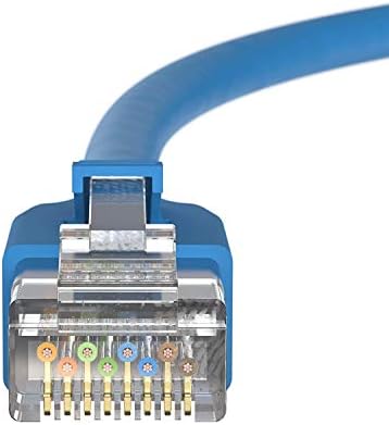 InstallerParts Ethernet Kabl CAT8 Kablovsku (10 Pack) 2 M - Plavo - Profesionalni Niz - 40Gigabit/Trenutak